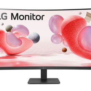 LG 32'' Curved FHD 100Hz Monitor, 1920x1080, 16:9 VA Display with Great Colour, Gaming features AMD FreeSync™ & Black Stabiliser, 178° Viewing Angles